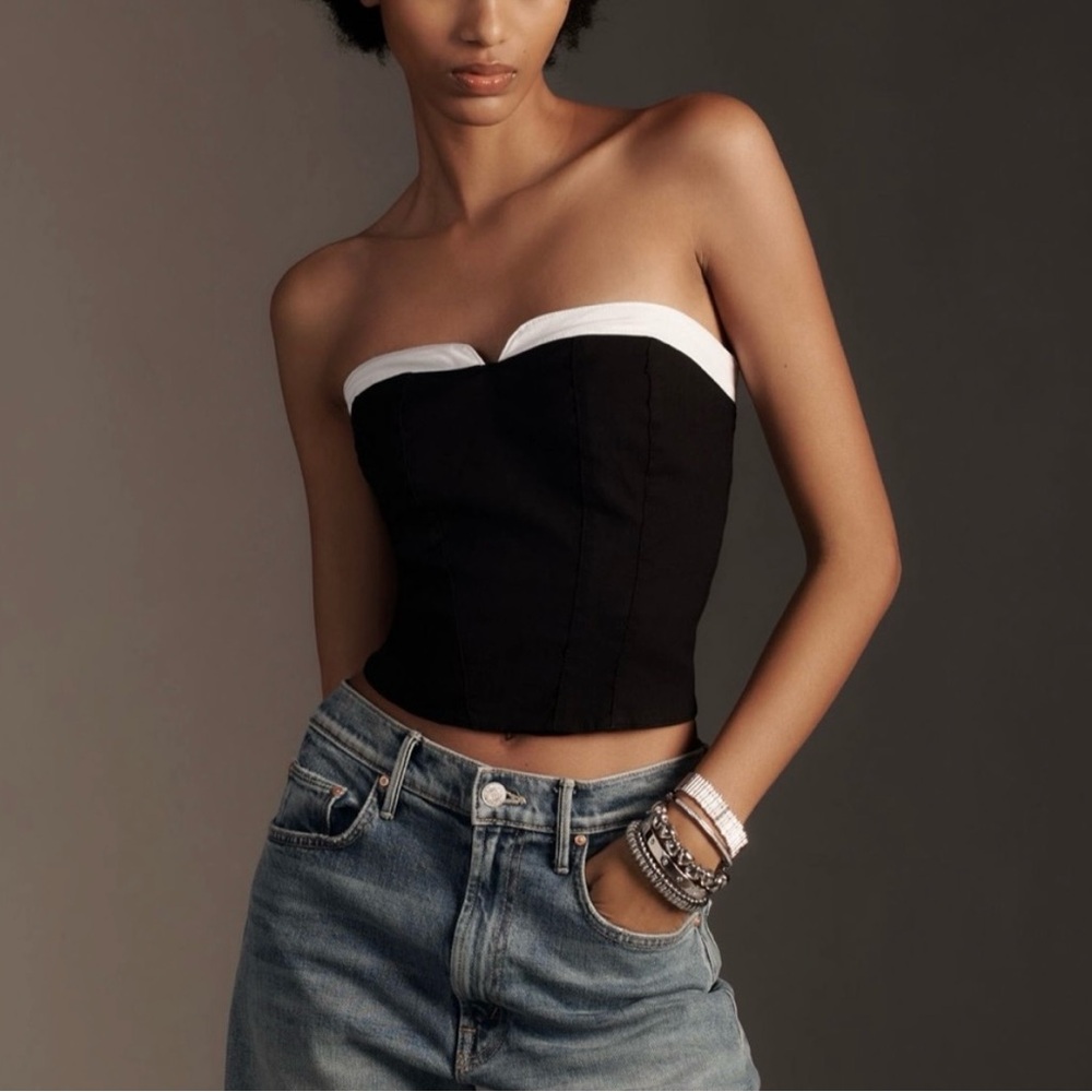 Maeve Strapless Peek-a-boo Top